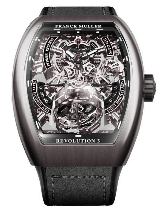 FRANCK MULLER Vanguard Revolution 3 Skeleton Titanium V50 REV 3 PR SQT BR (NR) Replica Watch